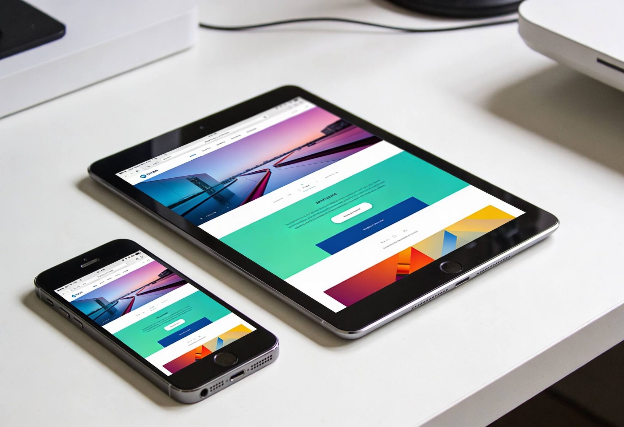 Darstellung einer konvertierenden Landingpage auf einem Tablet, da die Fokusierung auf Abschlüsse zeigt, wie viel eine Website bei einer Agentur kostet.